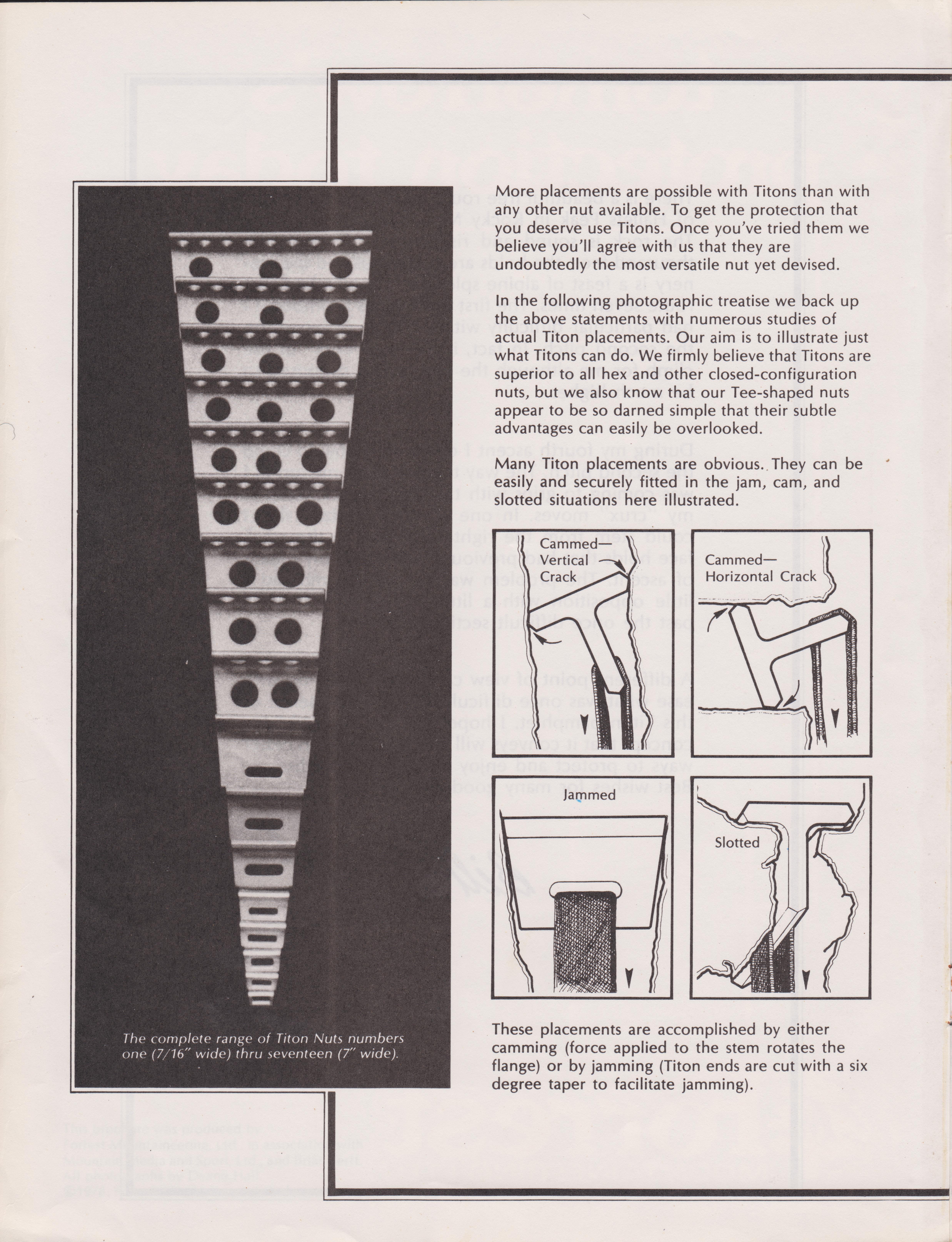 Forrest Mountaineering Titon Treatise – Vertical Archaeology